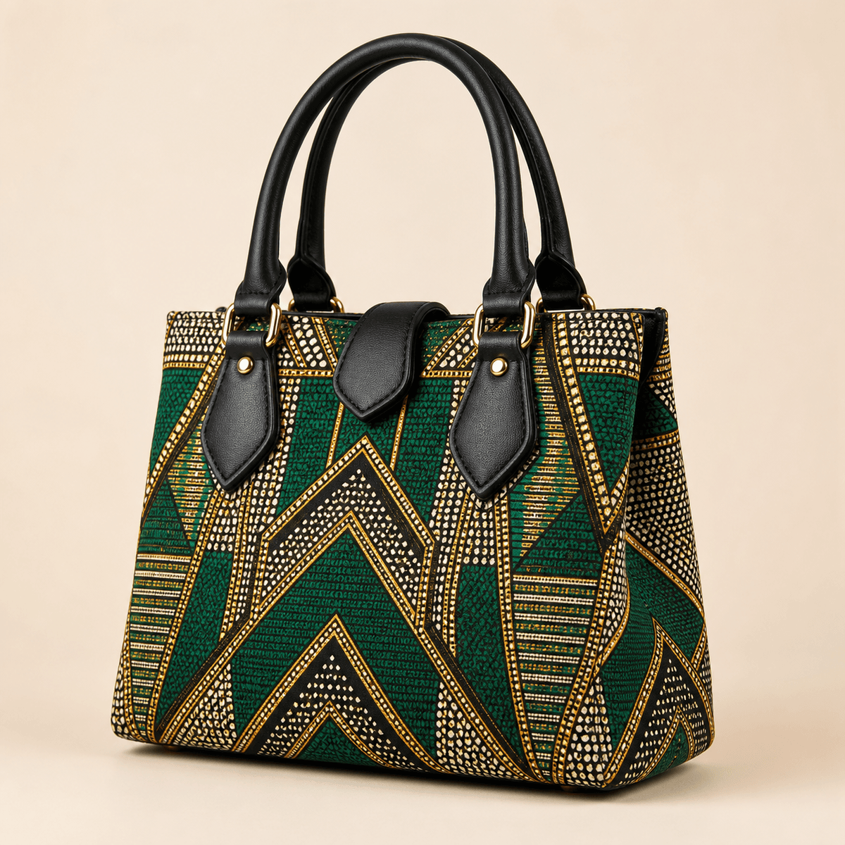 Emerald Ankara handbag