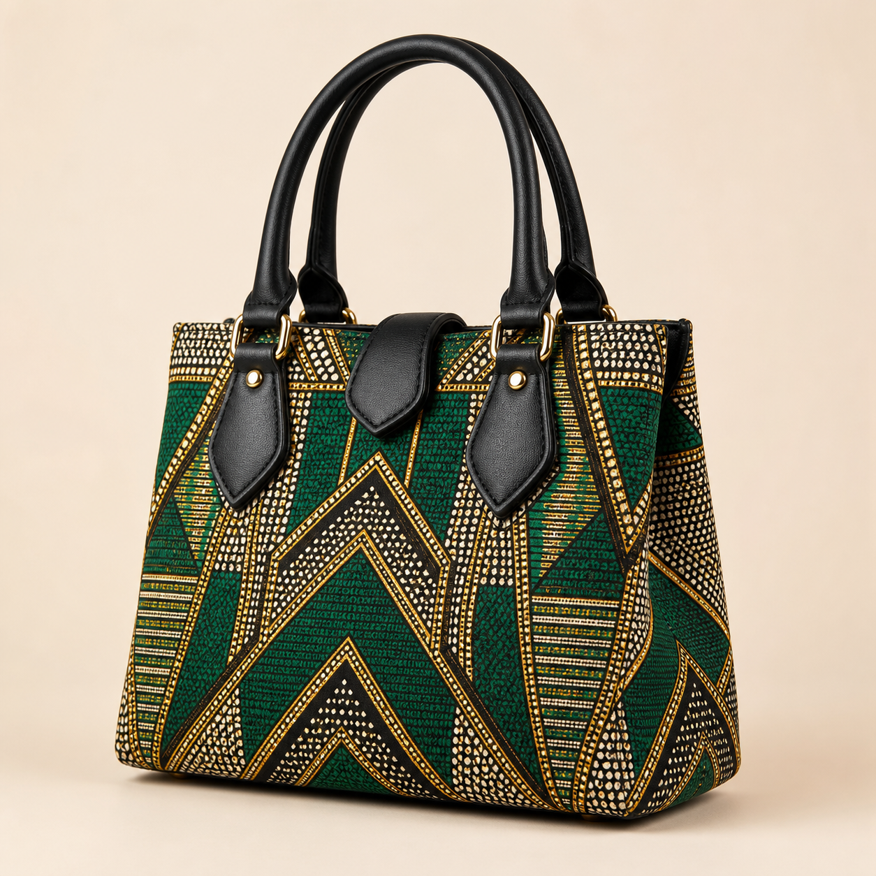 Emerald Ankara handbag